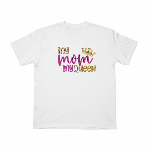 Diseño My mom my queen animal print corona.