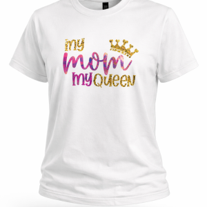 Diseño My mom my queen animal print corona.