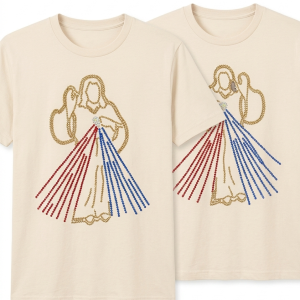 Franela Jesús Divina Misericordia en cristales