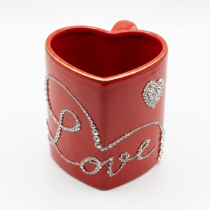 TAZA EN FORMA DE CORAZÓN